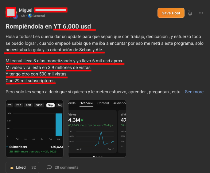 $6,000 USD en 8 días... Alumno Real
