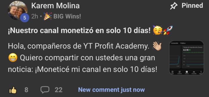 Alumna NUEVA Monetiza en 10 días 