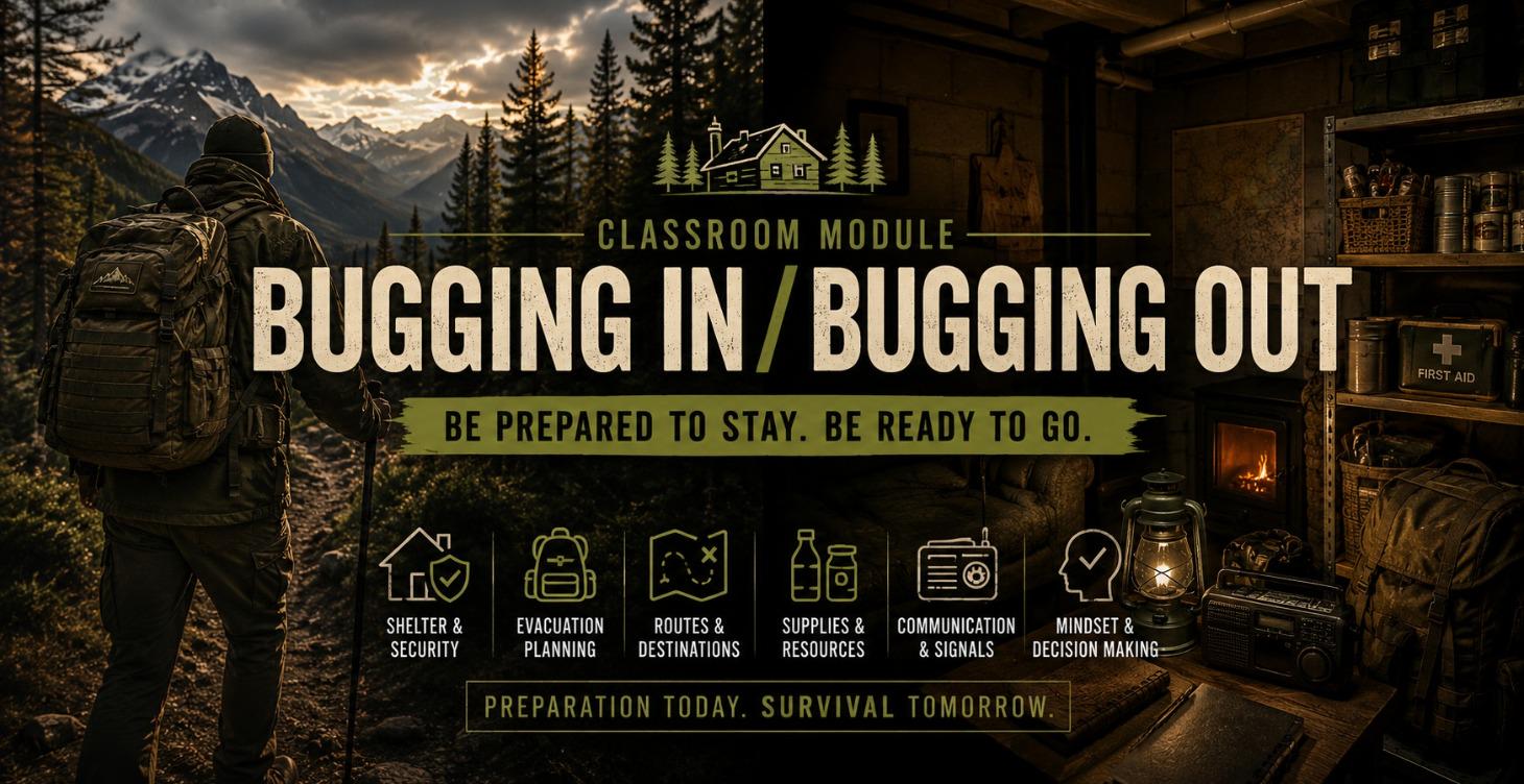 Free Lessons - Bugging Out/Bugging In