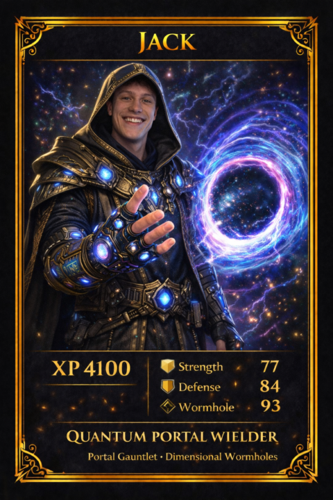 Jack just got his BATTLE CARD!