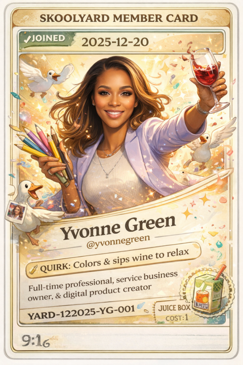 Yvonne Green just got MINTED… and the Yard is about to get REAL cozy 🍷🪿