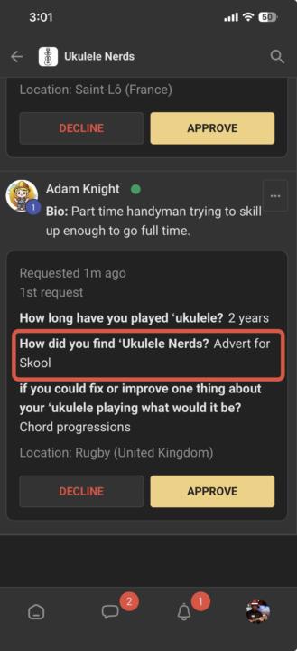 Look how this new member found me 😱 