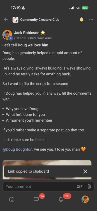 Yarders please tell Doug Boughton how awesome he is 