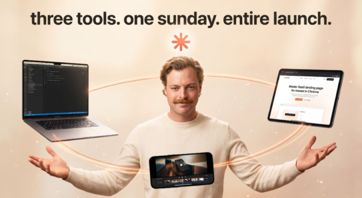 $9,000 and 7 weeks for a landing page plus launch reels. Or one Sunday night with this 3 tool stack 💸📈