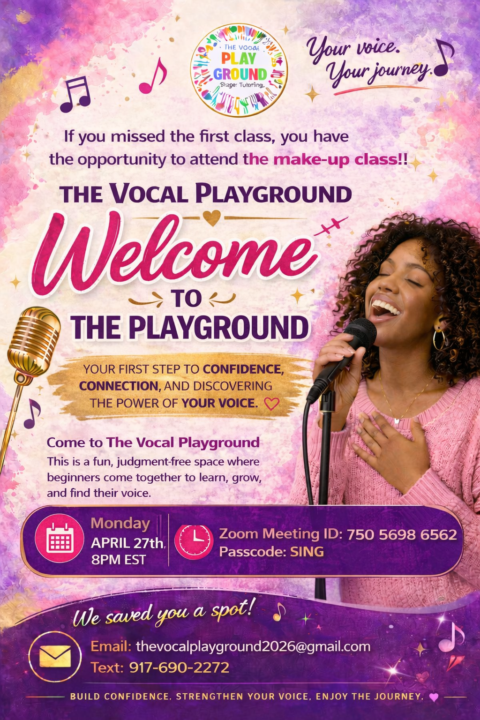 The Vocal Playground Free Singing Class