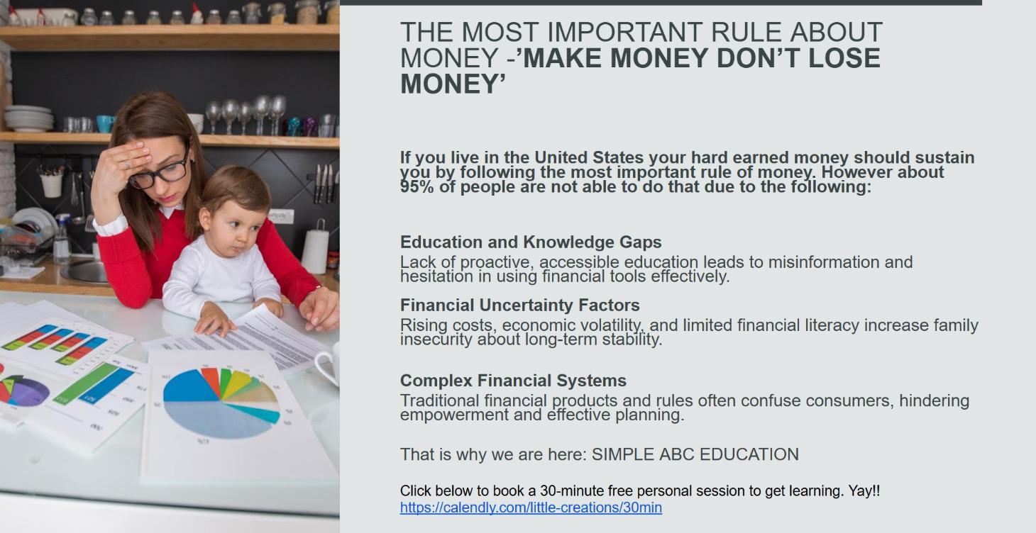 Financial Rule 1 - MAKE MONEY, DON'T LOSE MONEY