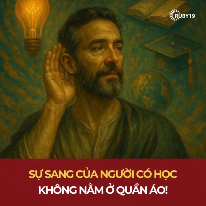 SỰ SÁNG CUAR NGƯỜI CÓ HỌC- KHÔNG NẰM Ở QUẦN ÁO 