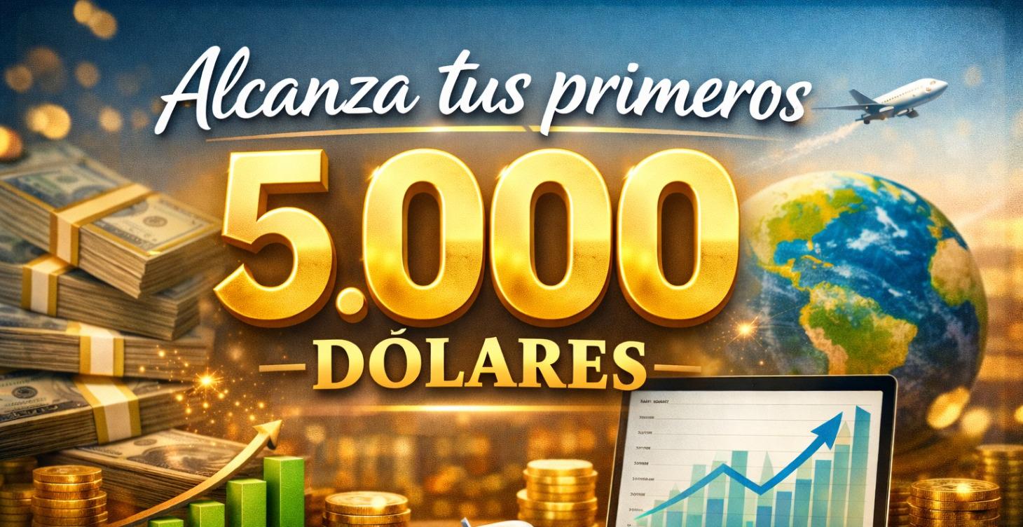 Alcanza tus primeros 5.000 dólares