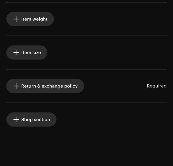 Item size and weight?