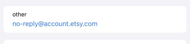 Etsy order email address clarification