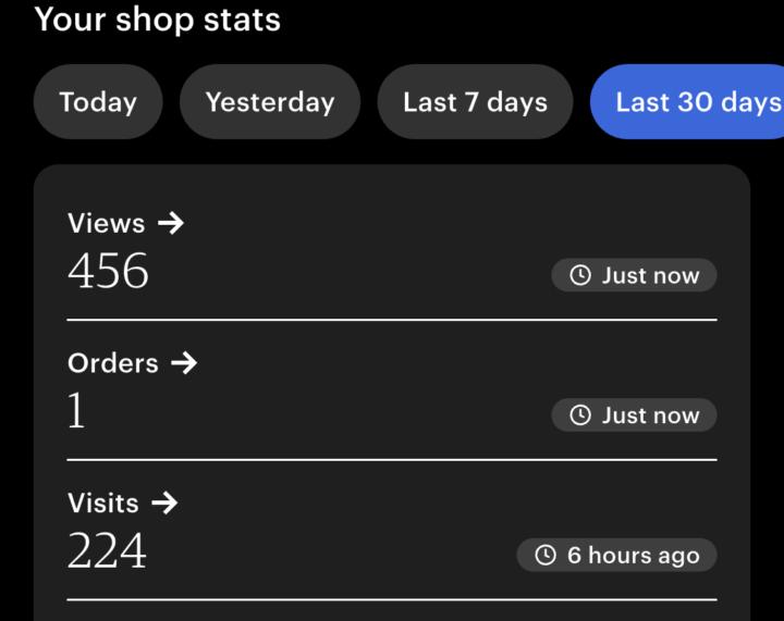 First order!