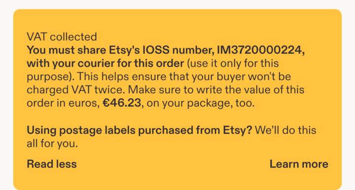 Help with cat order from France