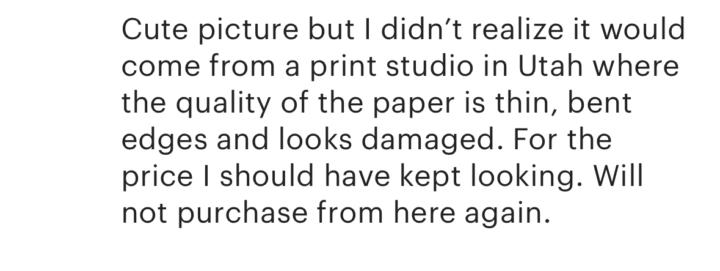 My first 1 star review.. the joys 