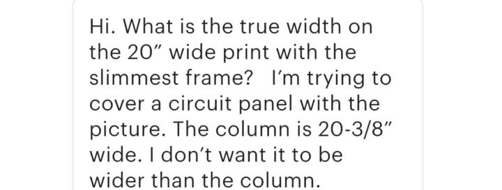 frame dimensions