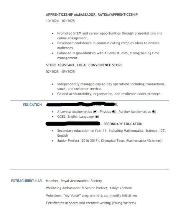 CV Review