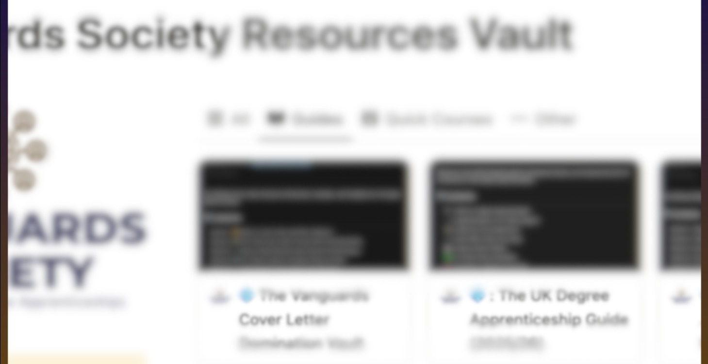 🔓 The Vanguards Vault: CVs, Interviews, SJTs