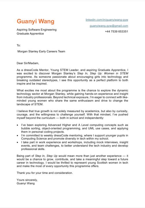 Cover Letter Help
