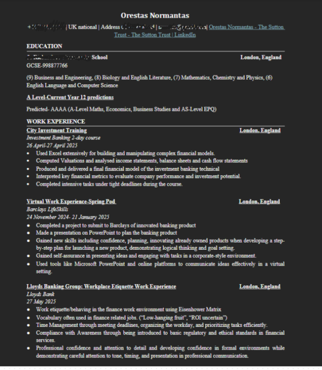 CV Help