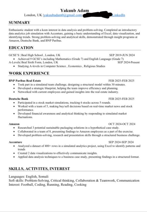 CV Review 