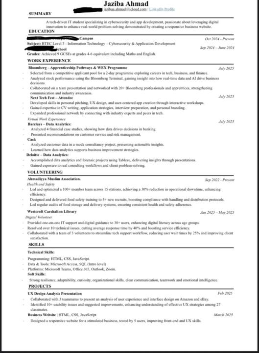CV review 