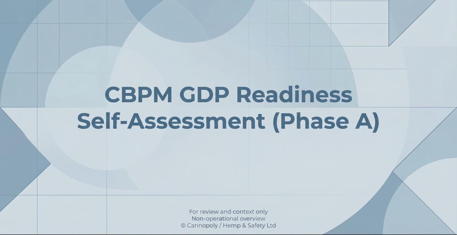 (A) - CBPM GDP Readiness Self-Assessment (Phase A)