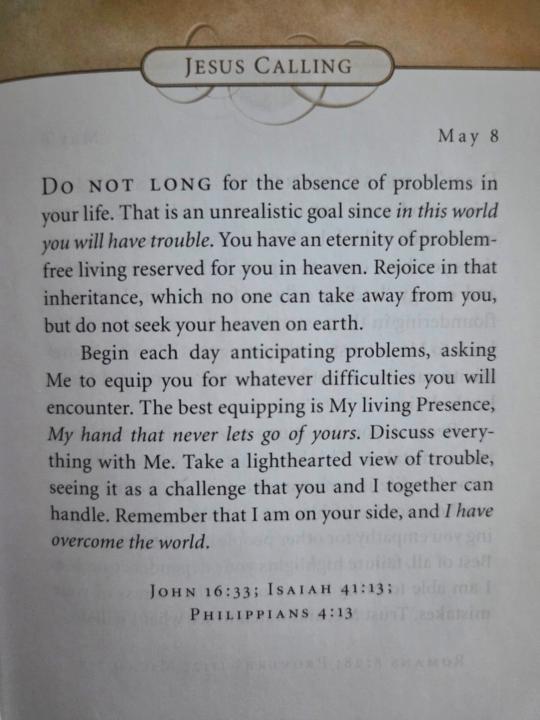 Jesus calling daily devotion 5/8