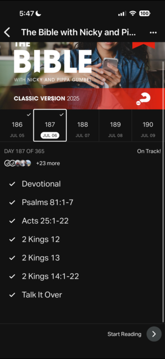 Bible notes 7/6