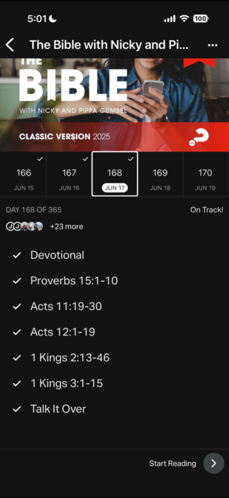 Bible notes 6/17