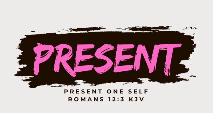Presenting one self.