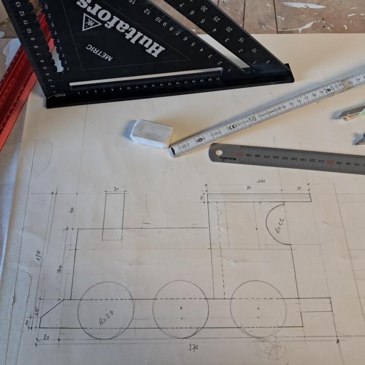Wooden train