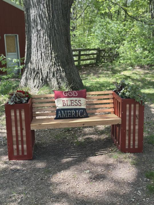 Bench planter just finished 