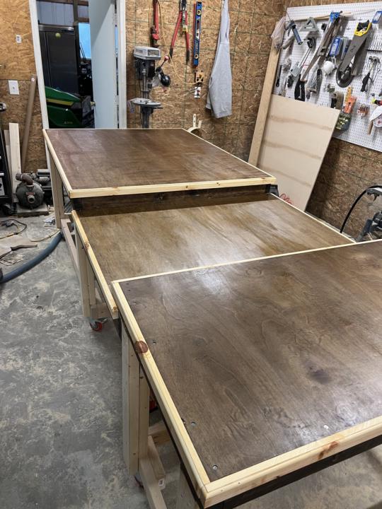 Second big project Mitre station and outfeed workbench