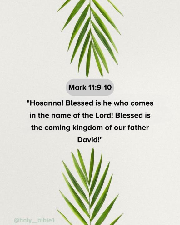 Palm Sunday!