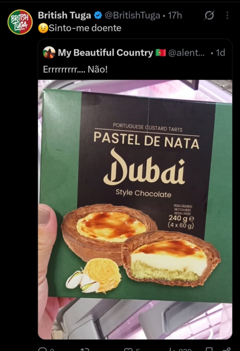 Would Dubai a Pastel de Nata like this?