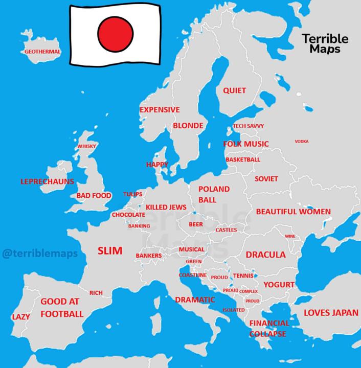 Europe according to Japanese stereotypes