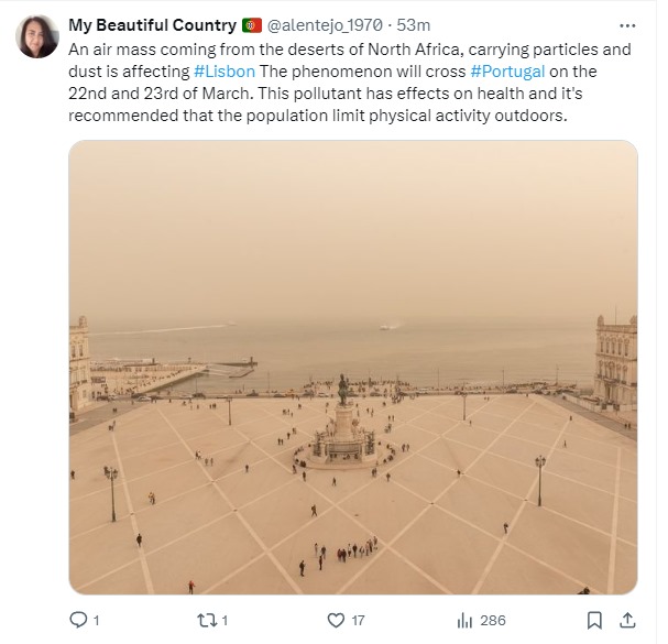 Hey, how are you doing with the Saharan sand?