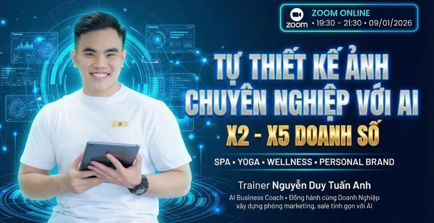 BUỔI TỰ THIẾT KẾ ẢNH CÁ NHÂN CHUYÊN NGHIỆP
