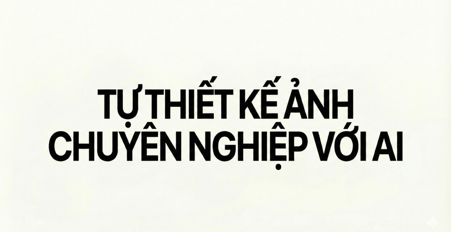 TỰ THIẾT KẾ ẢNH CHUYÊN NGHIỆP VỚI AI
