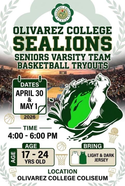 Be the next Olivarez College Sea Lion