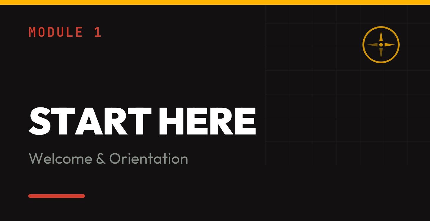 Welcome & Orientation