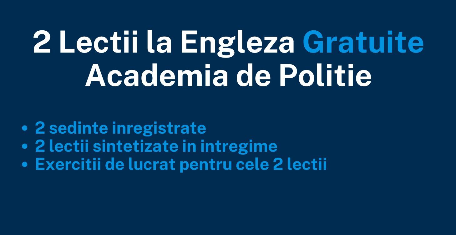 2 Lectii Gratuite - Engleza