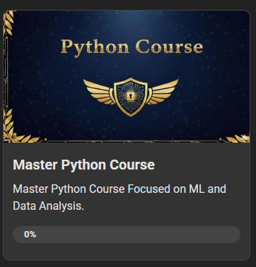 Python Course is now Available.