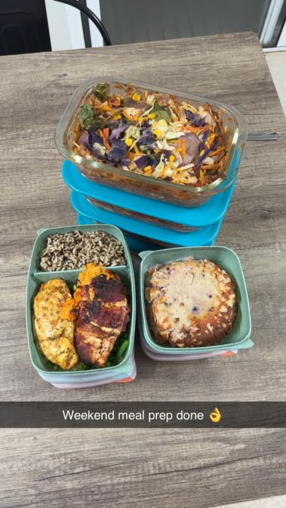 Weekend away meal prep 