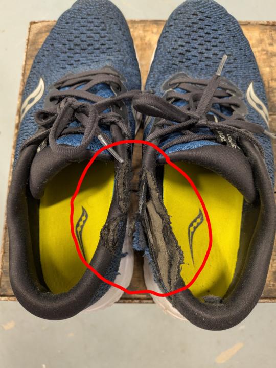 Running Shoes Wear and Tear