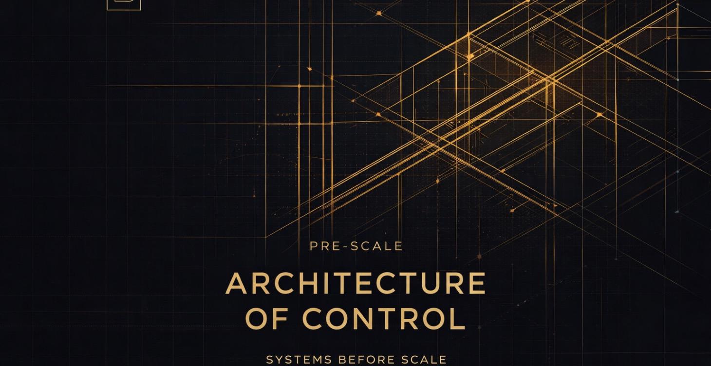 Pre-Scale Architecture of Control
