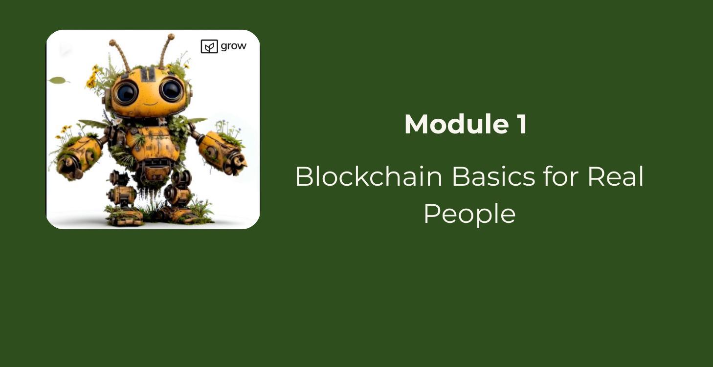 Module 1 — Blockchain Basics for Real People