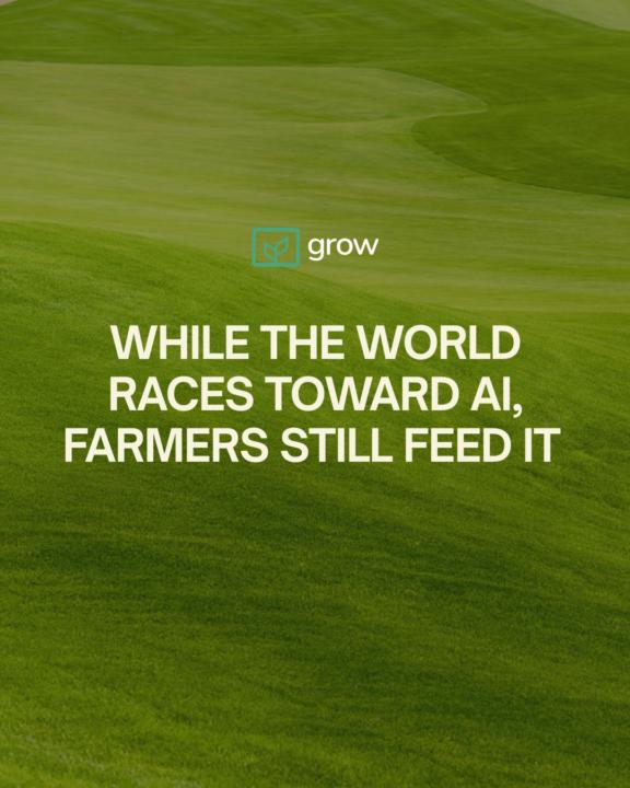 While the world races toward AI, one thing remains true: every meal still begins with a farmer