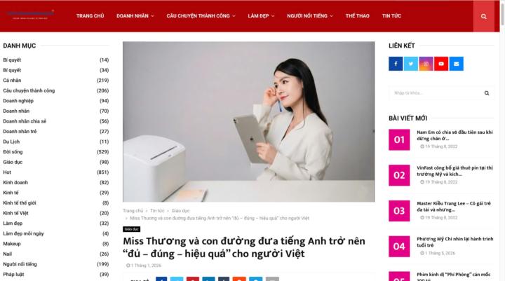 Miss Thương và con đường đưa tiếng Anh trở nên “đủ – đúng – hiệu quả” cho người Việt