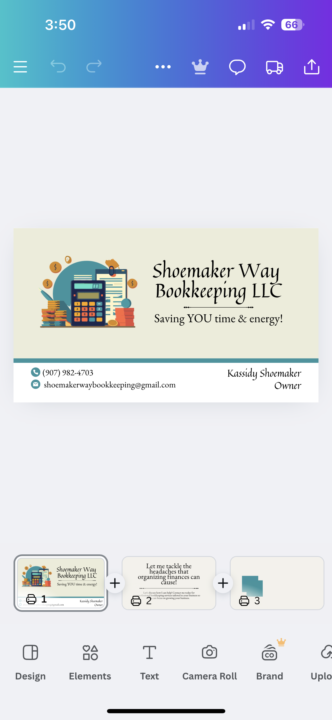 Business card feedback 