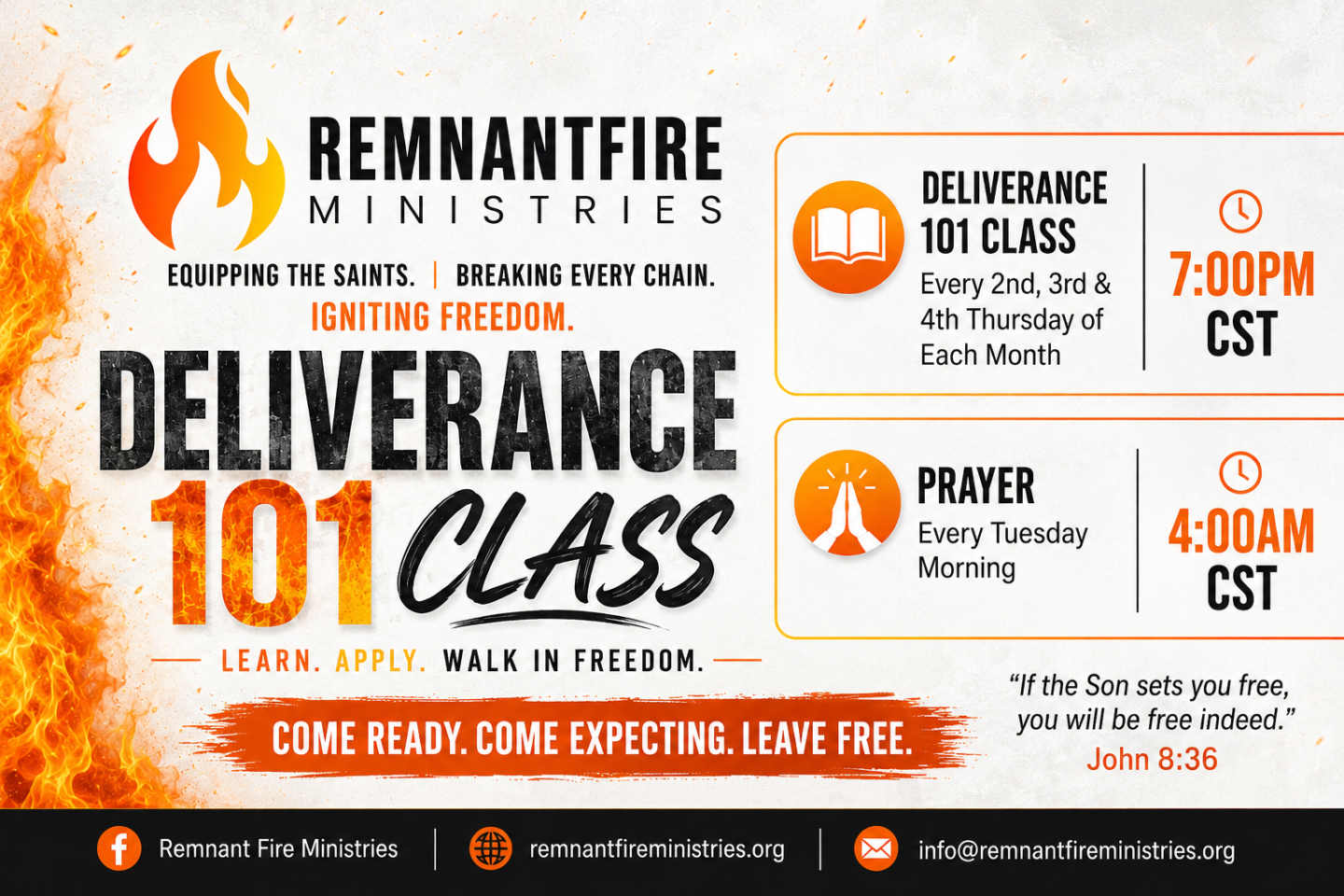 Remnant Fire Deliverance 101